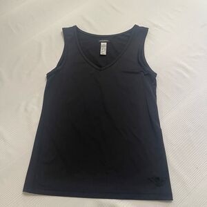 Emporio Armani Solid Black Tank Top Size Small